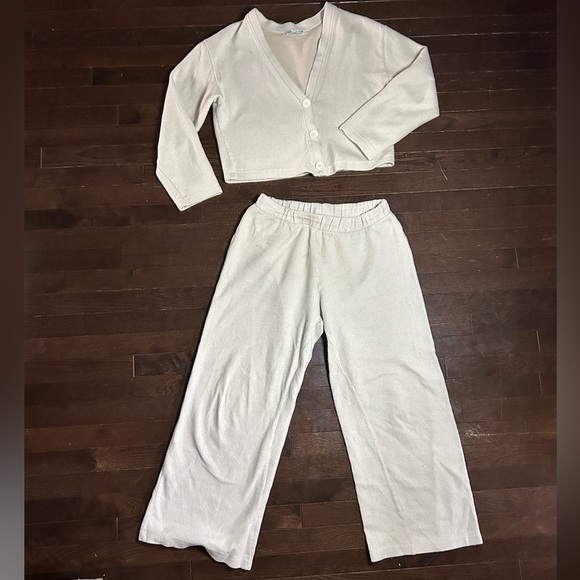 Zara Pants - Elegant Zara White Women's 2-Piece Set